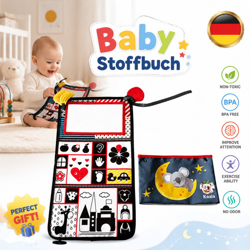 Baby stoffbuch doppelseitig - baby-stoffbuch,