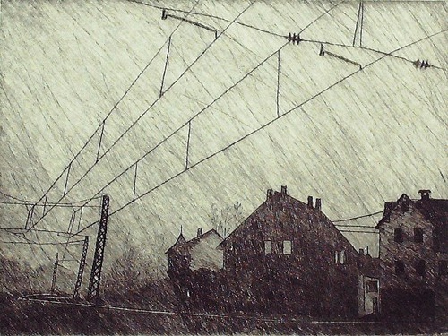 Radierung auf bütten - bÜtten,