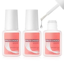 Nagelkleber, 3 Flaschen Extra Stark (7g) On Nagelkleber Für Kunstnägel Tips, Pre