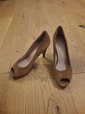 Peeptoes 39, Beige, Echt Leder, Varese,  