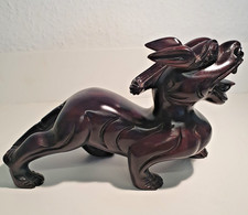 Teakholz Drache 25cm länge, 15cm höhe