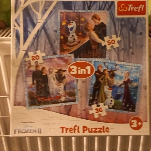 Trefl puzzle 3in1 disney - puzzle,