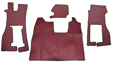Bordeaux Öko Leder Fußmatten + Motorabdeckung für Scania R Nextgen 2016 + Lkw