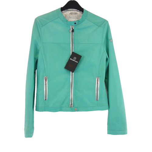 Damen lederjacke grün - damen,