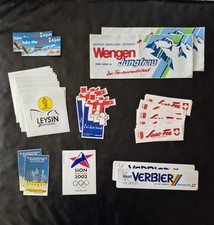 Vintage Ski Aufkleber Schweiz