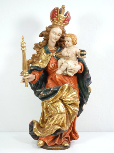 Handgeschnitzte holz figur - handgeschnitzte, holz-figur