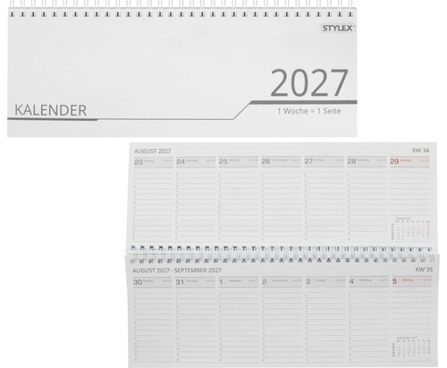 Schreibtisch quer kalender - quer,