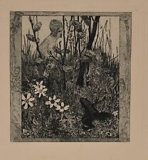 Heinrich Vogeler/Radierung/Froschbraut 1899/Platte zerstört 1924/Rief  28. 4. b