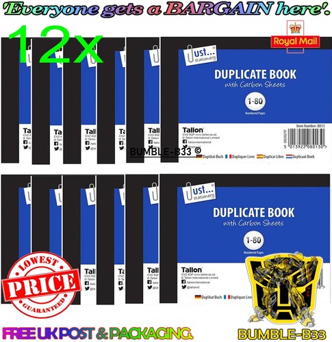 12x duplikat buch - 12x, halbe