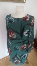 Next Kleid Gr 36 Grün Blumig