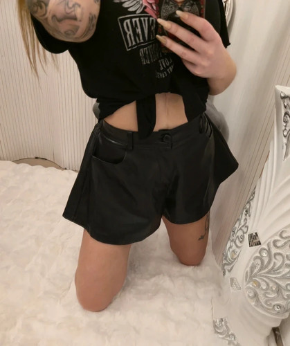 Shorts short kurze - hose, leder