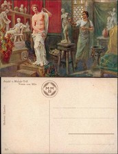 Künstlerkarte Arpád V. Molnár-Trill Venus von Milo Erotik 1912