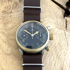 [255] - Tutima - Glashütte UROFA 59 / Fliegerchronograph / Fliegeruhr / Uhr WWII