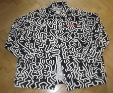 keith haring für H&M,Herrenjacke,gr.XL,BW,weiß/schwarz,verdeckte Knöpfe,neu,