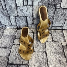 S Oliver Holz Latschen Braun Nieten Gr.38 Braun Sommer 2H41