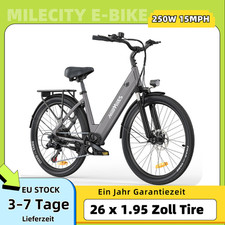HillMiles Milecity 1 Commuter Elektrofahrrad 26 Zoll 250W Pedelec 36V 13AH EBike