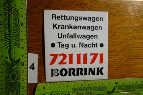 Alter aufkleber rettungswagen - alter,