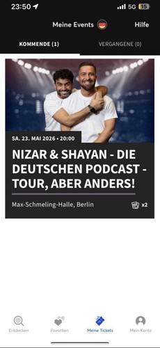 Nizar shayan tickets - 2,