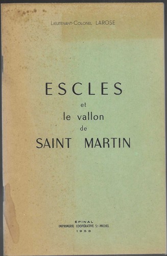 Escles vallon saint - escles, et