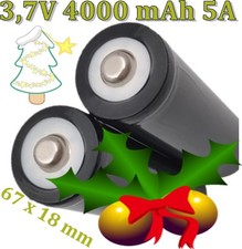 2 Stück Akku 3,7V 4000mAh 5A