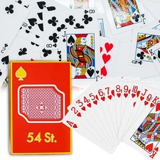 Kartenspiel Canasta Spielkarten Rot Blau Bridge Poker Skat MauMau Patience Neu