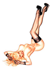 PIN UP GIRL Aufkleber Sticker