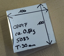 Alu-Reststück 100x100x30mm  EN AW 5083 plan gefräst 0704F