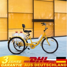 Erwachsene Faltrad 24 Zoll Klappfahrrad 7 Gänge Dreirad Klapprad Folding Bike DE