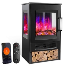 Elektrokamin Kamin mit Heizlüfter & Kaminfeuer Elektrischer Heizlüfter Wandkamin