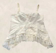 Erhabenes und seltenes Bustier ecru glamourös schick Marithé und François Girbaud