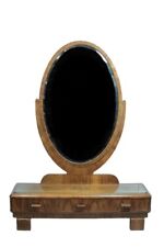 Antike Kommode mit Spiegel Holz Mahagonifurnier Waschtisch Art Deco Schublade