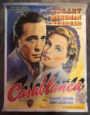 Casablanca Filmplakat - Kino Humphrey Bogart Ingrid Bergman, Warner Bros, 88x67