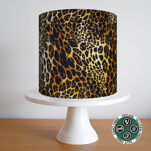 Leopard tortenband party deko - leopard,