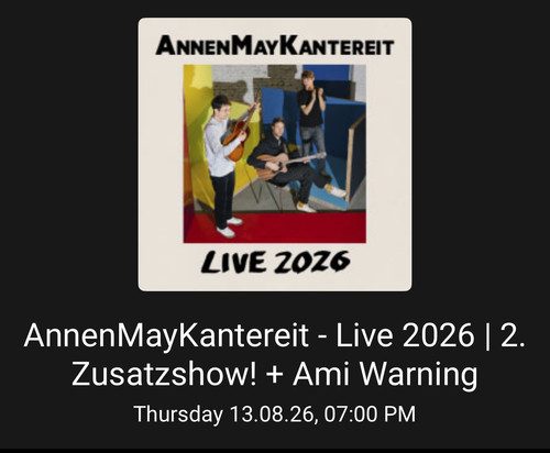 Tickets für annenmaykantereit - für,