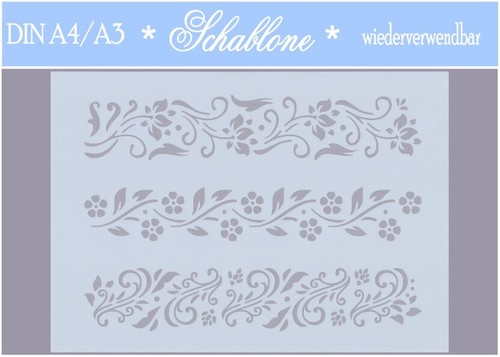 Schablone-Vintage-Shabby-A4-A3
