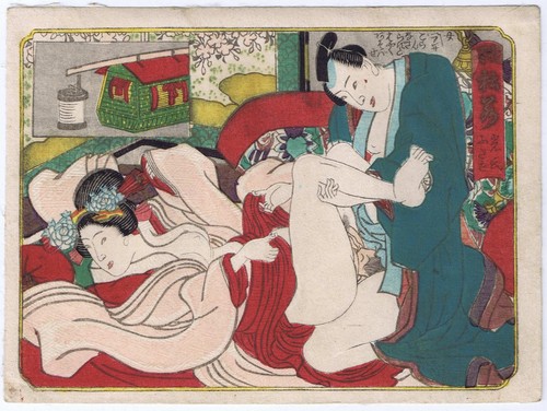 Shunga farbholzschnitt - shunga,