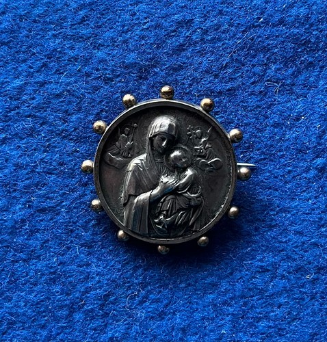 Medaille brosche maria mit - maria,