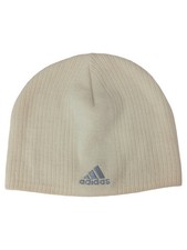 ADIDAS Kinder Beanie Mütze Uni Beige Rippstrick Logo Freizeit Sport