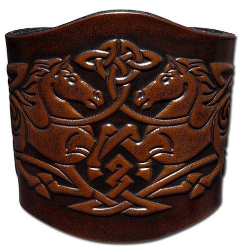 Lederarmband 80mm keltische - lederarmband,