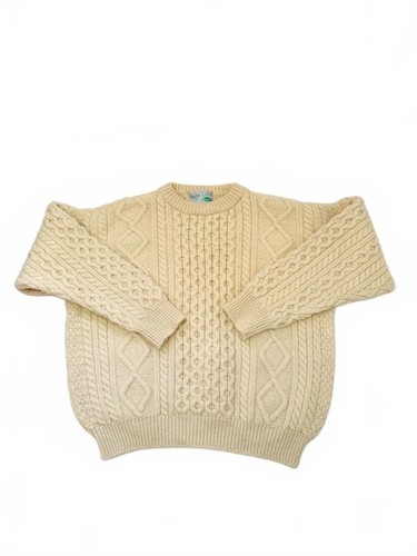 Vintage creme aran strick - aran,