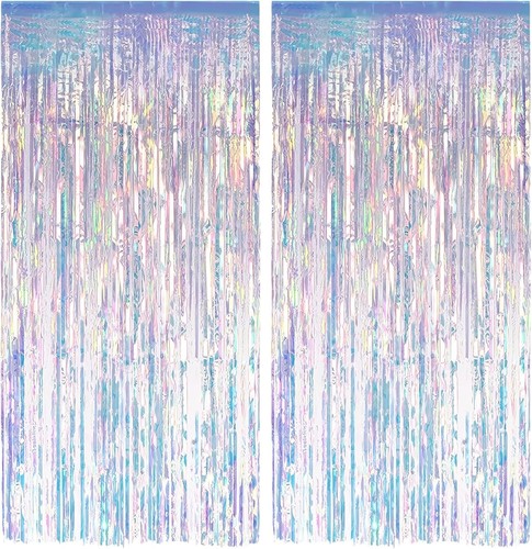 Lametta vorhang regenbogen - regenbogen, 2m
