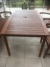 Gartenmöbel Teakholz Massiv 4- Teilig Garden Pro, gebraucht