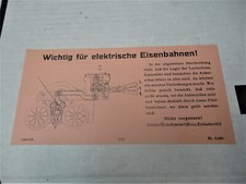 Marklin "Wichtig fur