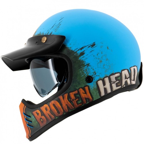 Broken head retro helm - broken,