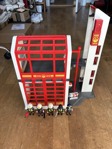 Playmobil feuerwehrwache mit - feuerwehrwache, (mit