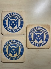 3 alte Bierdeckel Moy-Bier Hofbrauhaus Freising