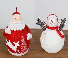 Weihnachtskerze 3D-Figur Weihnachtsmann Schneemann Weihnachtsdeko Nikolaus Kerze