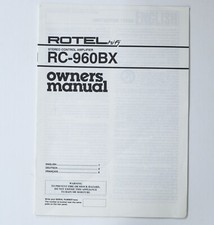 Original ROTEL RB-960BX
