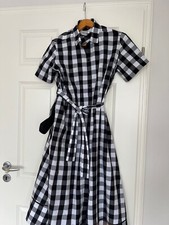 Kate Spade Kleid Schwarz Weiß Kariert Gr. M