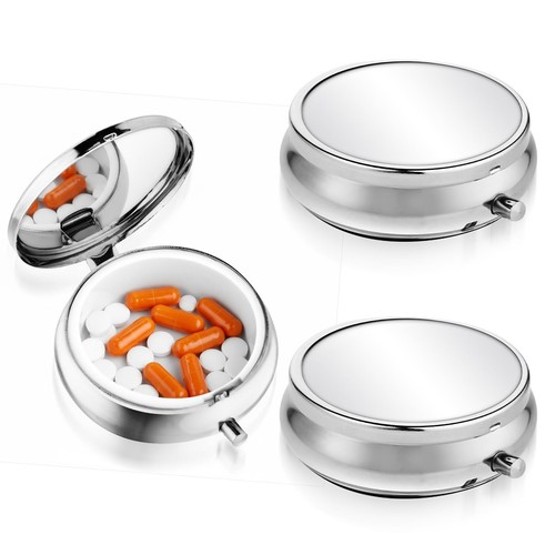 Tragbare pillendose rund - pillendose,